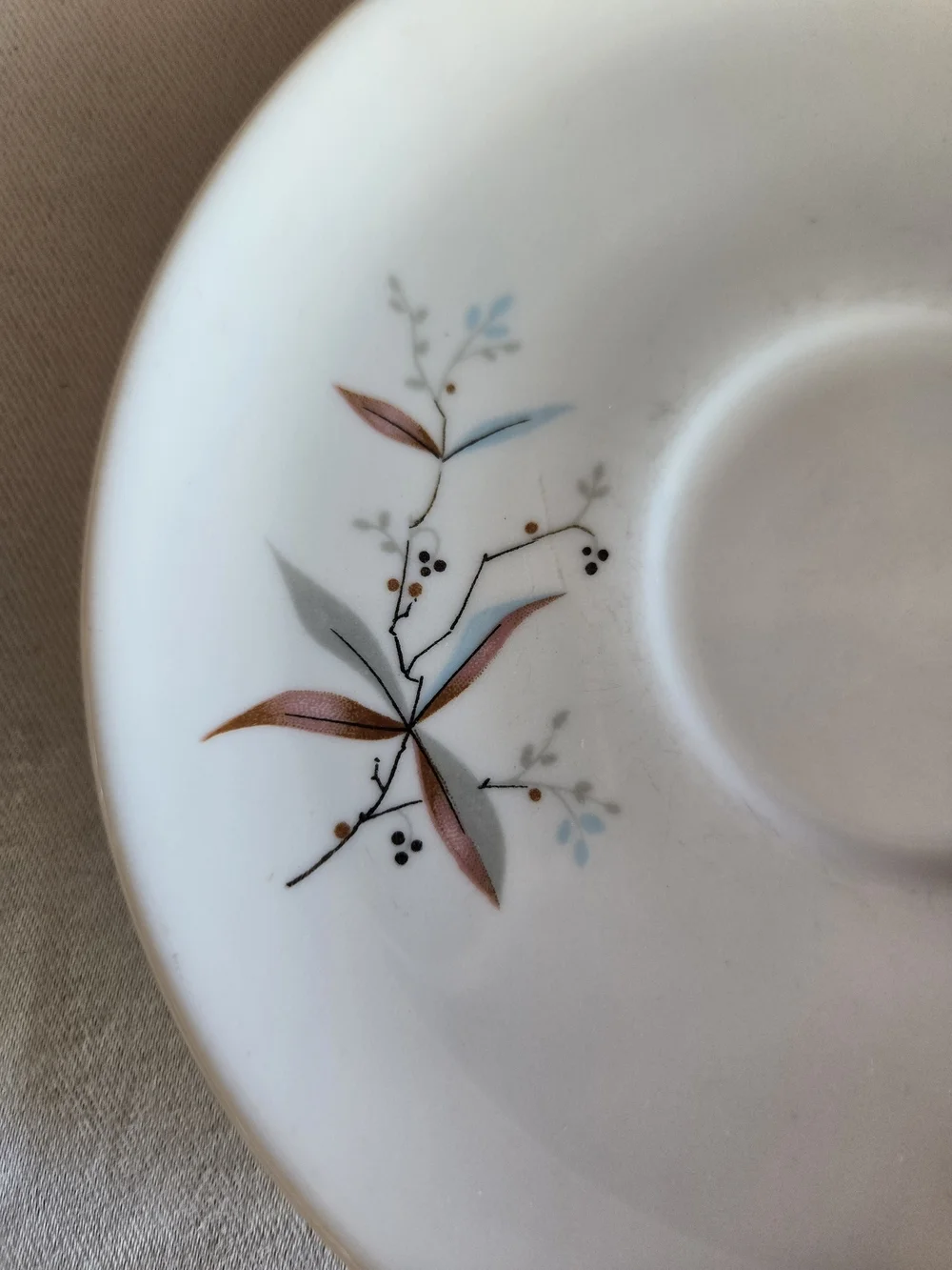 Carefree True China by Syracus Floral Saucer